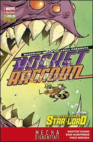 GUARDIANI DELLA GALASSIA PRESENTA #     6 - ROCKET RACCOON E IL LEGGENDARIO STAR-LORD 6 - COVER A - ALL-NEW MARVEL NOW!